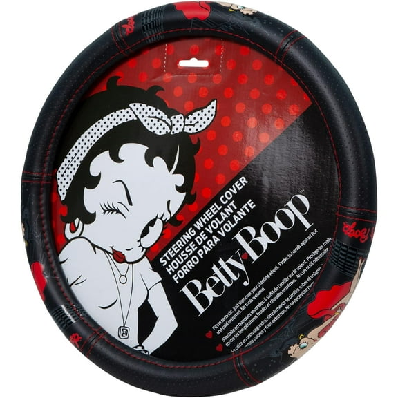 Betty Boop Car Steering Wheel Cover - Durable and Comfortable Car Wheel Cover with Betty Boop