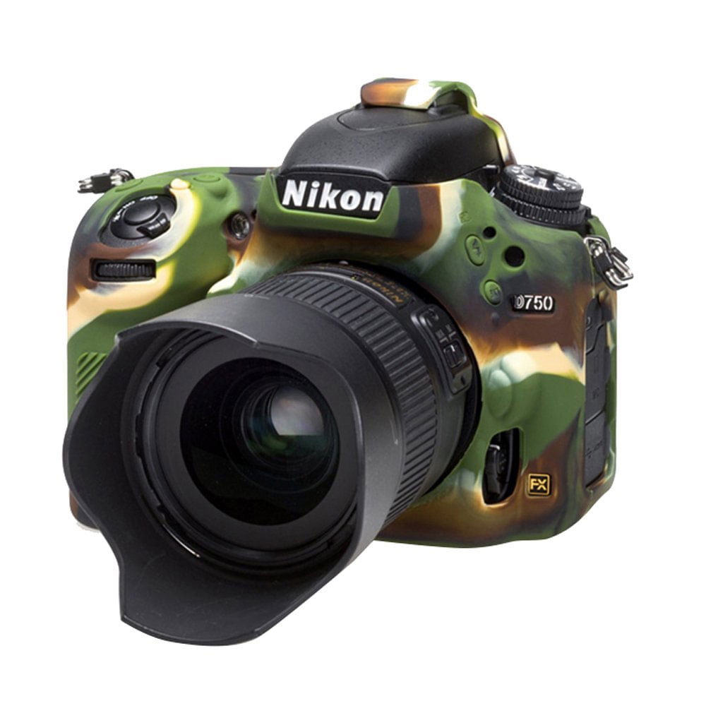 Funda de Silicona para Nikon D750 Easycover ECND750B Color Negro 