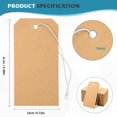 thumbnail image 2 of 250 Pack Manila Shipping Tags with Elastic String Blank Labeling Tags with Strings Attached, 4 3/4" x 2 3/8", 2 of 7