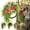 C, variant on Rustic Bohemian Wreath for Front Door, Double-Sided Door Hanging with Linen Bow & Greenery, Farmhouse Boho Wall Decor for Indoor Outdoor Home Entryway