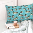 thumbnail image 4 of Salouo Mallard Ducks Swimming In The Lake Pattern Pillow Cases,1PC Pillow Covers with Envelope Closure Decorative Pillow Case for Bed Couch,Pillows Not Included-20"x30", 4 of 6