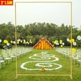 thumbnail image 5 of Rectangle Wedding Arch Backdrop Stand for Wedding Ceremony Birthday Decor, 5 of 24