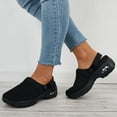 thumbnail image 6 of Dakaela Mules Clogs for Women Summer Air Cushion Platform Mesh Sneaker Sandals Walking Shoes Black 6.5, 6 of 8