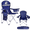 Navy, variant on CycloneSound 2-Pack Premium Portable Folding Camping Chairs with Can Cooler, Storage Pocket, Flag