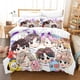 thumbnail image 4 of BTS Juego De Fundas De Edredón 2 En 1 Tamaño Individual Sábana Dormitorio Cómodo Lavable Funda De Almohada, 4 of 4