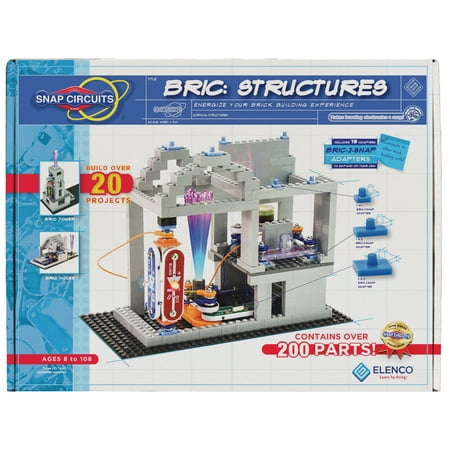 UPC: 0756619012360 | Snap Circuits BRIC: Structures Exploration Kit with Over 20 Stem & Brick Projects  Includes Manual  200 Parts
