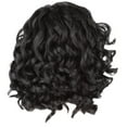 thumbnail image 2 of SUCS Fashion Synthetic Medium Long Curly Hair Black Hair Wig Natural Hair Wigs, 2 of 4