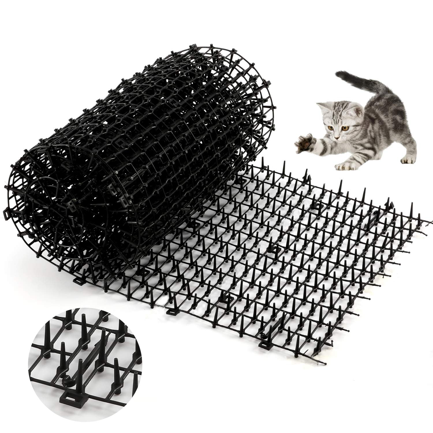 Cat Scat Mat with Spikes, Cat Deterrent 