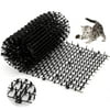 Cat Scat Mat with Spikes, Cat Deterrent Outdoor Mat for Garden, Fence, Anti-Cats Network Digging Stopper Prickle Strip Home Pest Repellent, Black, 78"
