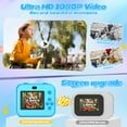 thumbnail image 2 of JoyStone Kids Camera Instant Print with Printing Paper and 32G TF Card, Selfie Camera with Color Pens, Cute Photo Album and Stickers, Gift for Kids Aged 3-12, Blue, 2 of 10