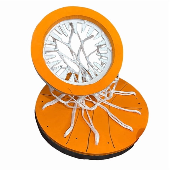 Indoor Ceiling Basketball Hoop with Ball - Portable Toy for Bedroom, Dorm, and Kids' Play Areas
