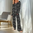 thumbnail image 2 of Fewfanhot 2 Piece Sets for Women Long Sleeve Button Down Sleepwear 2 Piece Nightwear Women Pjs Sets, 2 of 8