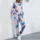 thumbnail image 2 of Conjunto de chándal deportivo con capucha, conjunto de pantalones deportivos para mujer, conjunto de pantalones deportivos con corbata para mujer, sudadera con pantalones largos de alta capacidad, 2 of 6