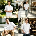 thumbnail image 6 of Polo Shirts for Men Cotton Pique Short Sleeve Golf Shirts Classic Casual Moisture Wicking Tops with Pocket, 6 of 8
