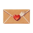 thumbnail image 1 of TIELUTT Valentine's Day Heart Shaped Envelope Door Mat Valentine's Day Red Heart Shaped Envelope Outdoor Fiber Small Soft Rug Knit Throw Blankets for Bed Throw Blanket Extra Large Small Area Rugs Home, 1 of 6