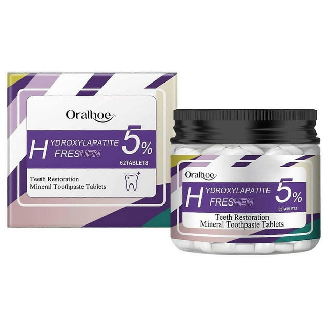 1-3pcs Hydroxyapatite Solid-Toothpaste Tablets Mints Flavors Fluoride-Free Toothpaste Tablets for Home Travel