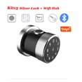 thumbnail image 2 of Door Lock, Rent Hotel Lock Bridge Biometric Fingerprint Lock Remote Lock Unlock Key Knob Lock Smart Lock Door ,Easy to Install, 2 of 7