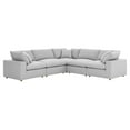 thumbnail image 3 of Modway Commix 5 Piece Down Filled Overstuffed Sectional Sofa in Light Gray, 3 of 10