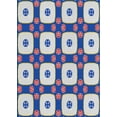 thumbnail image 1 of Ahgly Company Machine Washable Indoor Rectangle Transitional Dark White Beige Area Rugs, 7' x 10', 1 of 7