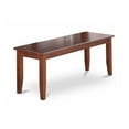 thumbnail image 2 of East West Furniture Dudley 17" Wood Dining Bench in Classy Mahogany, 2 of 3