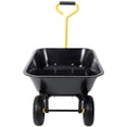 thumbnail image 6 of LiviNest Heavy-Duty Dumping Cart for Yard Work: 600lb Capacity & 4-Cu-Ft Bed - Quick-Release Dump Mechanism & 10-Inch All-Terrain Tires for Gardening Construction Landscaping, 6 of 6