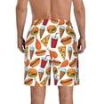 thumbnail image 3 of Naloa Hot Dog Burger Men's Beach Shorts, Surfing shorts, Swim trunks, Quick Dry Swim Trunks for Surfing Beach Fun - XX-Large, 3 of 9