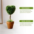 thumbnail image 3 of 8IN Artificial Boxwood Topiary Small with Pot, Mini Greenery Tabletop, Shelf Decorations, for Indoor & Home Decor (2PCS, Heart), 3 of 5
