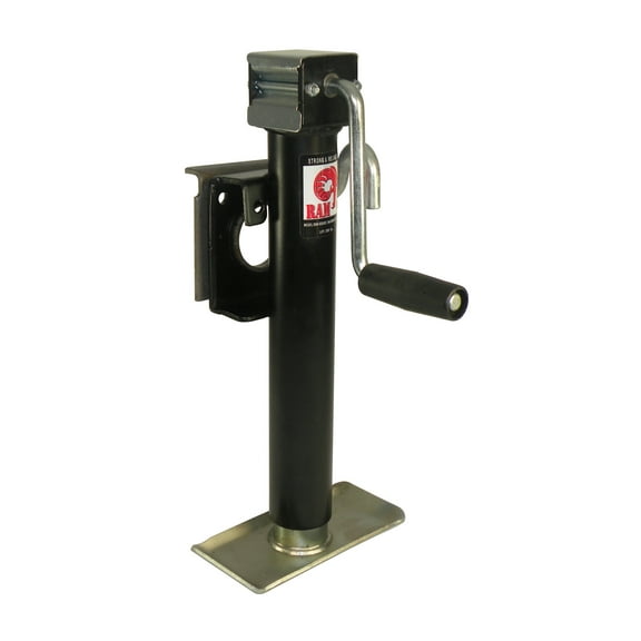 RAM Swivel Trailer Jack (TJB-2001S-B) with Weld-on Mounting Bracket, Sidewind, 2,000 lbs. Rating