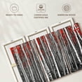 thumbnail image 6 of Elephant Stock Red Birch Forest Wall Art - Horizontal Multi Panel Canvas - Living Room Wall Decor - Floral And Botanical Multi Panel - Red And White Decor - 50" x 32", 6 of 8