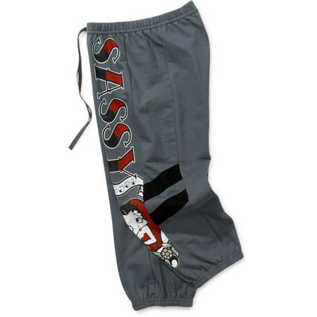 Juniors Betty Boop Capri Sweatpants