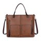 thumbnail image 4 of Mujeres Vintage Invierno Cremallera Bolsillo con remaches Bolsos de hombro individuales (Marrón claro)-164048.01 Tmvgtek Para estrenar, 4 of 7