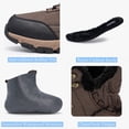 thumbnail image 3 of Botas de nieve SHULOOK impermeables con forro de piel cálida para hombre de invierno, 3 of 6