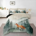 thumbnail image 3 of Homewish Jungle Animal Fox Bedding Comforter Set, Magic Wildlife Twin Comforter Sets, Rustic Nature Scenery Reversible Bedding Set, Super Cozy Room Decor, 2-Piece, 3 of 8