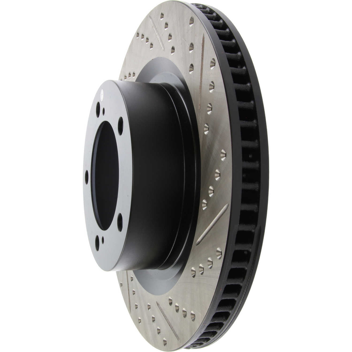 StopTech 127.44156L StopTech Sport Rotors; Drilled And Slotted; Front Left;