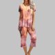 thumbnail image 2 of Conjunto de Verano para las Mujeres Impreso Cuello Redondo sin Mangas Y Pantalones, Casual Dos Piezas para las Mujeres, 2 of 5