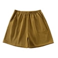 thumbnail image 1 of Timegard Running Shorts for Women Plus Size Wide Leg Elastic Waisted Sweatshorts Workout Shorts with Pockets, 1 of 7
