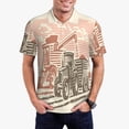 thumbnail image 1 of Vsdgher Polo à Manches Courtes pour Hommes, Imprimé Tracteur, Extensible, TTG, 1 of 6