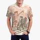 thumbnail image 1 of Fotbe Combine harvester working with tractor Camiseta Polo de Golf para Hombre con Estampado – Camisa Deportiva Transpirable con Cuello Abotonado-X-Large, 1 of 6
