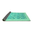 thumbnail image 2 of Ahgly Company Indoor Rectangle Oriental Turquoise Blue Modern Area Rugs, 4' x 6', 2 of 4