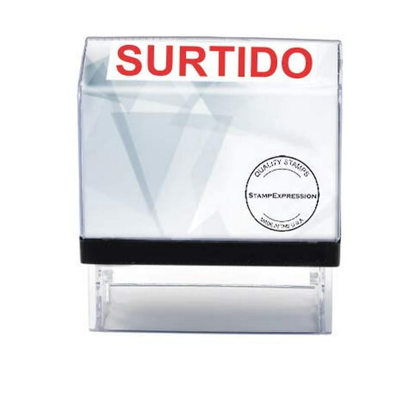 StampExpression - Surtido Spanish Self Inking Rubber Stamp - Red Ink (A-80110)