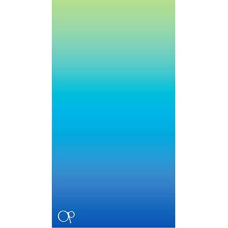 Op Blue Ombre Beach Towel