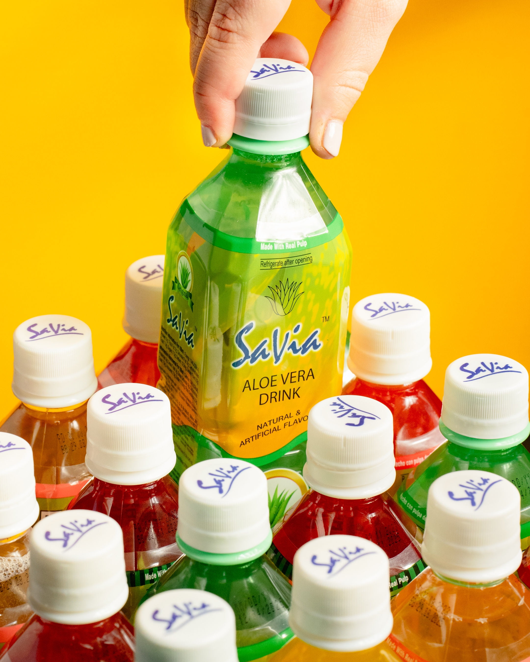 Savia Original Aloe Vera Drink, Full-Flavored, Rich in Vitamin C
