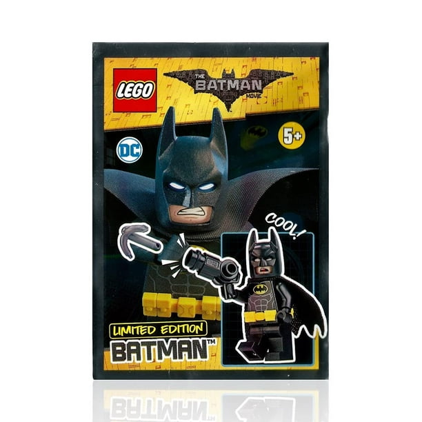 LEGO DC Comics Super Heroes Batman Minifigure - Batman Dark Gray Gold Belt