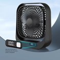 thumbnail image 4 of Pantalla digital ventilador eléctrico dormitorio recargable ventilador de circulación de escritorio, 4 of 11