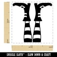 thumbnail image 2 of Witch Feet Sticking Up Halloween Self-Inking Rubber Stamp Ink Stamper - Orange Ink - Small 1 Inch, 2 of 7
