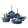 thumbnail image 1 of Country Kitchen Juego de utensilios de cocina antiadherentes de aluminio fundido: utensilios de cocina duraderos para cocinar todos los días, Navy Diamond, 11 piezas., 1 of 5