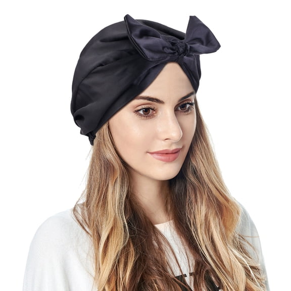 Baqcunre Headbands for Women, Women Muslim Turban Hatbow Hair Bonnet Head Scarf Wrap Cover, Bandanas for Women, Bandanas for Men