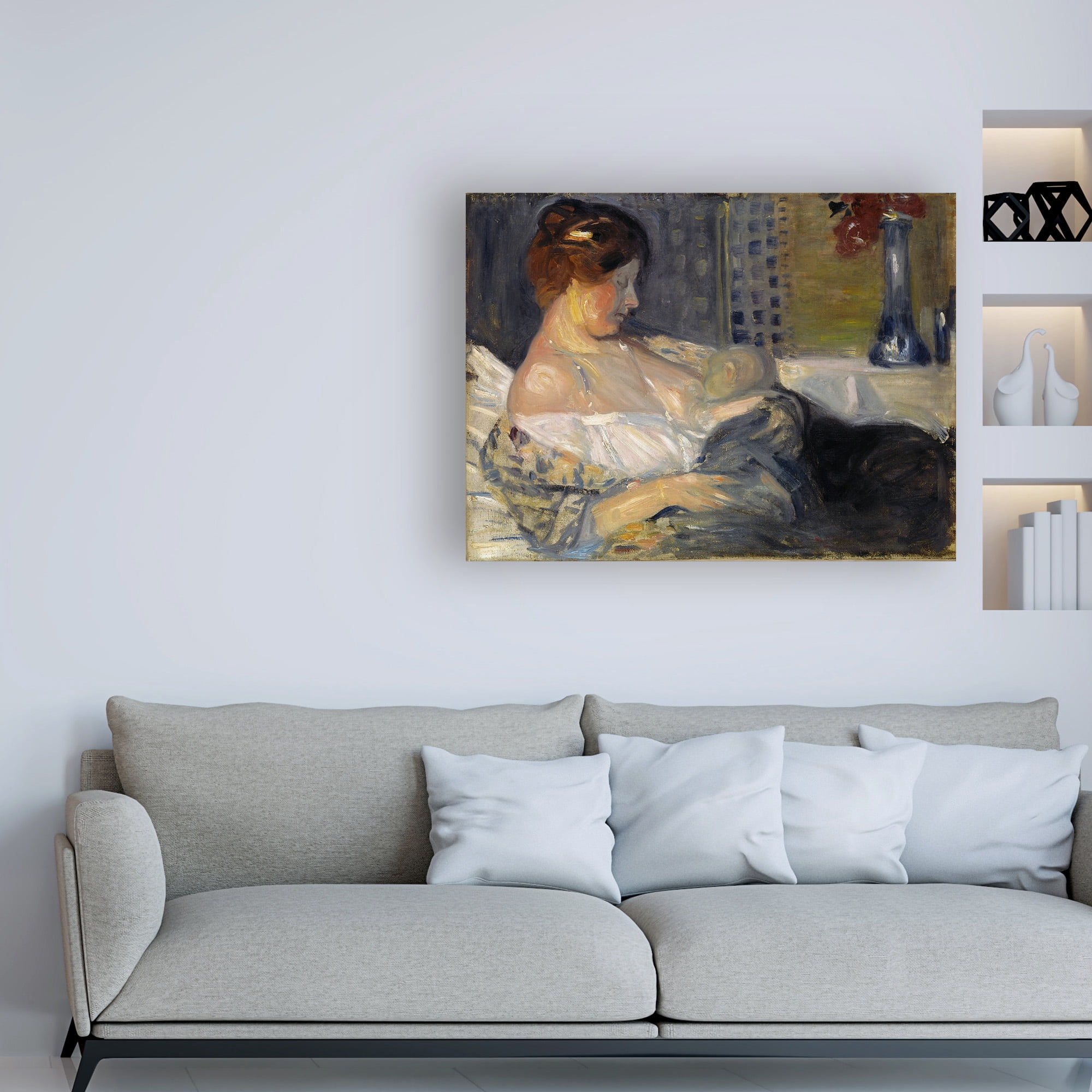 Janis Rozenthal 'Mother and Child' Canvas Art