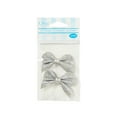 thumbnail image 2 of (3 pack) Offray Accessories, Silver Glitter Bows Accessory for Wedding, Hair Clips, and Scrapbooking, 2 count, 1 Package, 2 of 7