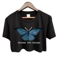 thumbnail image 3 of Puntoco - Camiseta de manga corta para mujer con cuello redondo y cintura alta Puntoco Puntoco-630, 3 of 9